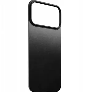 Magnētiska ādas uzlīme Nomad iPhone 17 Pro Max — Horween āda (melna), savietojama ar MagSafe