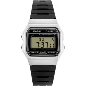 Digitālais pulkstenis CASIO F-91WM-7ADF — vīriešu, ūdensizturīgs, modinātājs, hronometrs, apgaismojums