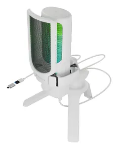 Vadu USB mikrofons Genesis Radium 250 White ar -40 dB jutību un 50 - 16000 Hz frekvenci