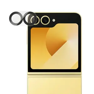 Защитное стекло для камеры PanzerGlass PicturePerfect для Samsung Galaxy Z Flip7 FE — закалённое стекло, силикон, прозрачное, 1 шт.