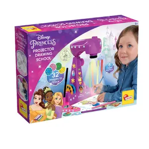 Children's drawing projector Liscianigiochi 92956 with 4 image discs, coloured pens, stickers and craft pieces (age 5+)