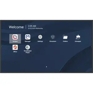 Профессиональный коммерческий дисплей VIEWSONIC 43" (109.2 см) 4K UHD LCD, 500 кд/м², Android 14, 24/7, Wi‑Fi