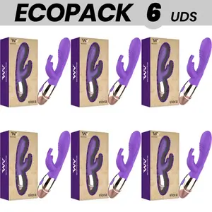 Силиконовый перезаряжаемый вибратор WOMANVIBE D-231533 — набор из 6 шт. ECOPACK