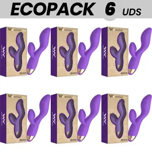 Перезаряжаемый силиконовый вибратор WOMANVIBE Donna — ECOPACK 6 шт.