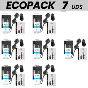 brilly glam ECOPACK 7 шт. вибрирующие вагинальные шарики Кегеля с пультом