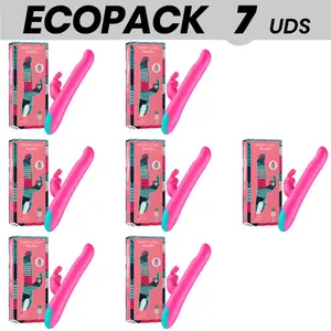 Вибратор и ротор Happy Loky Pluto Rabbit — ECOPACK 7 шт., совместим с беспроводной технологией WatchMe
