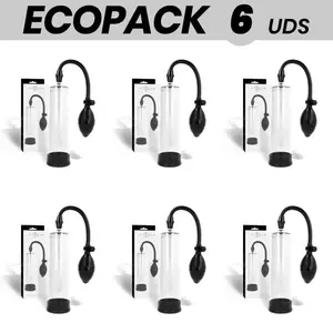 Помпа для пениса INTENSE ECOPACK 6 шт. — прозрачные персональные вакуумные насосы для усиления
