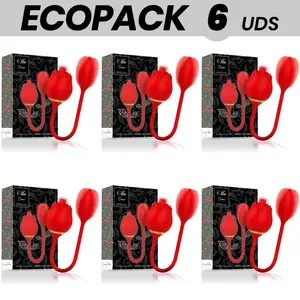 Набор персональных массажёров MIA Vienna Double Pleasure — ECOPACK 6 шт., насадка-«яйцо» с лизанием и вибрацией