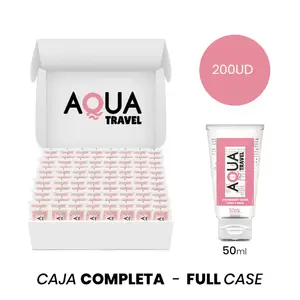 Водная интимная смазка Aqua Travel Strawberry Cream — 50 мл дорожный формат, совместима с презервативами и игрушками