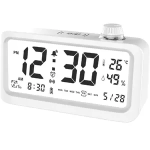 Digital LED alarm clock Riff RF-WAKEUP with temperature, humidity and date display