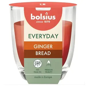 Bolsius candle in glass Everyday Ø80×70 mm, gingerbread scent