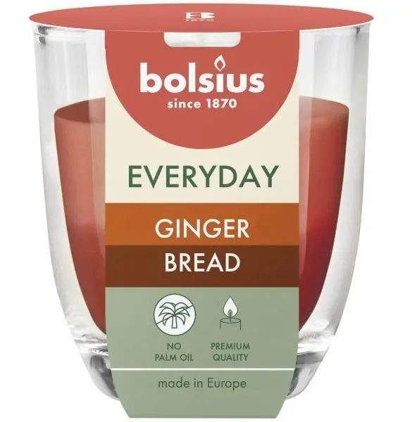Bolsius svece stiklā Everyday Ø80×70 mm Photo 2