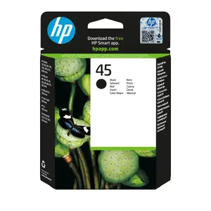 Ink cartridge HP Enterprise HP 45 Large Black Original — High/Yield (930 pages), dye-based colour, pigment black, 1 pc
