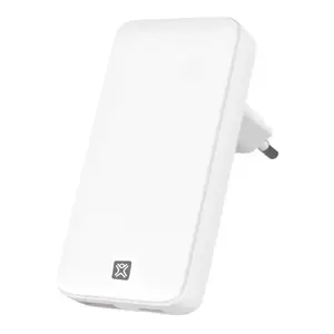Iekštelpām paredzēts lādētājs XtremeMac XWH-XWP-03 — 100–240V, 1×USB-A, 1×USB-C, balts