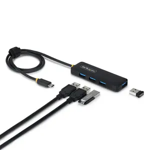 4-портовый концентратор USB-C StarTech.com H5C4A-USB-HUB-2 с передачей данных 5 Гбит/с, питанием от шины и кабелем 2 фута