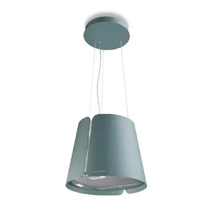 Pendant extractor FABER Beat DB Matt F45 — recirculating, 720 m³/h, blue, LED, aluminium grease filter