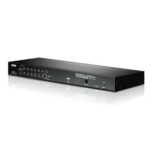 KVM Over IP switch ATEN 16‑port USB‑PS/2 VGA with USB peripheral port, QXGA 2048x1536, 1U rack, metal, DC 5.3V, 11W