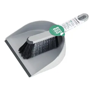 Dustpan with Brush ECO EGO U-COLLECT — compact hand dustpan and brush set