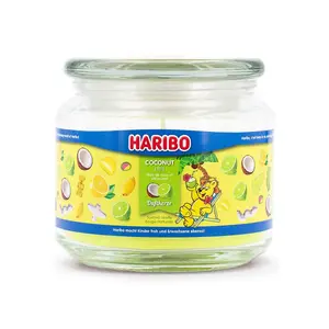 Haribo wax candle Cylinder A2165 — green, 95 mm height, 100×100 mm base, indoor, 1 pc
