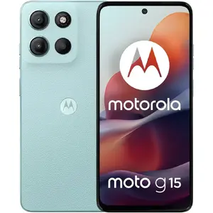 Viedtālrunis Motorola Moto G15 — 8 GB RAM, 128 GB atmiņa, Sea Blue