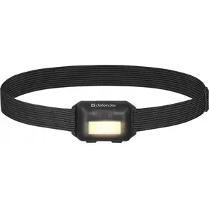 Налобный фонарь DEFENDER FL-01 COB LED, 3 режима, фронтальное hands-free освещение