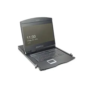 19" LCD KVM konsole DIGITUS DS-72211-5US, 16 porti Cat 5, 1366x768, US International tastatūra