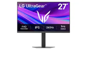 LG 27G440A-B Computer Monitor 27-inch Full HD LCD IPS Gaming 1920 x 1080 1ms 240Hz AMD FreeSync NVIDIA G-SYNC VESA Black
