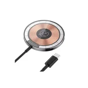 Wireless portable Qi charger 15W MagSafe USB-C, 1stCool Q22 TR, black