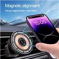 1stCool 15W QI auto lādētājs MagSafe USB‑C Photo 3