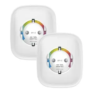 Gosund WiFi viedā kontaktligzda SP1-HE divu gabalu komplekts, savietojama ar HomeKit, 16A