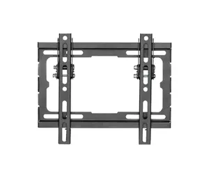 DELTACO ARM-520-B Sienas TV stiprinājums 23" līdz 43" ekrāniem līdz 45 kg ar VESA līdz 200x200 mm un slīpumu Melns