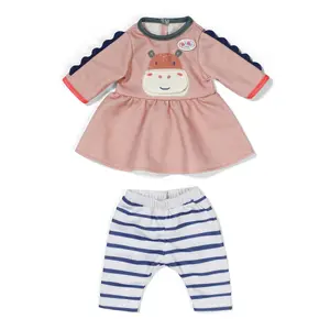 Lelles kleita ZAPF BABY born Dress Jungle 36 cm lellēm, daudzkrāsaina, salokāma, no 1 gada