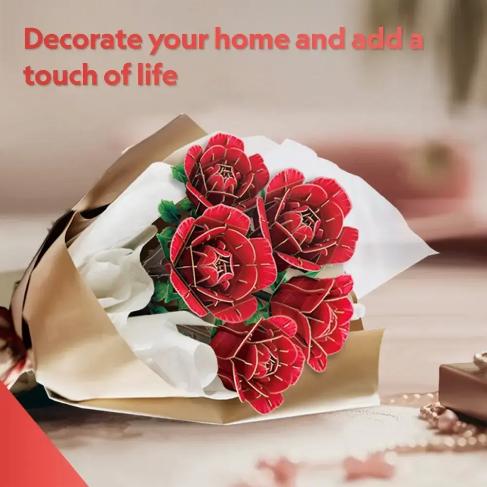 3D puzlis cubicfun Bouquet of flowers - Roses 306-P865H Photo 3