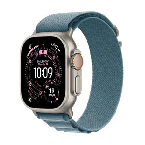 Smartwatch Apple Watch Ultra 3 GPS + Cellular 49mm Natural Titanium Case with Light Blue Alpine Loop (Small)