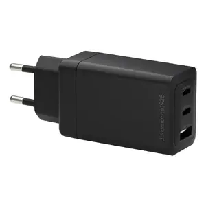 dbramante1928 re-charge IT EU wall charger — 2× USB‑C 65W + 1× USB‑A, indoor, AC, black