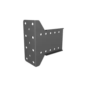 Wall-mounted single display plate MULTIBRACKETS M Pro Series — steel, black, supports up to 50 kg, 177×134 mm