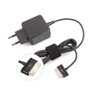 Tablet charger Fuj:tech MSPT2020 — indoor AC charger, Input 100–240V, Output 5V 2A, Black