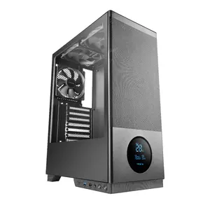 TACENS korpuss 2SAGITTA20 Midi Tower, rūdīts stikls, ATX/Micro-ITX/Mini-ITX atbalsts, 1x3,5" + 2x2,5", LED, ventilatori iekļauti