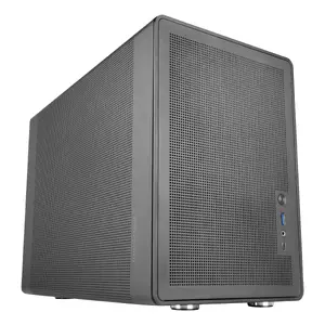 PC Mini Tower korpuss TACENS Mars Gaming MC-XPRO — Mini-ITX/Micro-ATX, SFX PSU atbalsts, mesh, melns, 120 mm ventilatori