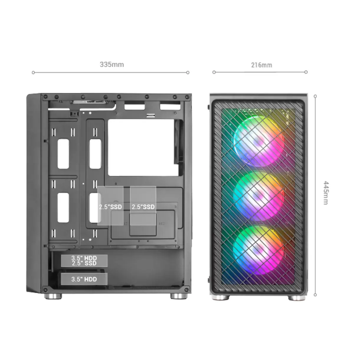 TACENS Mars Gaming MC-F Midi Tower корпус Photo 6