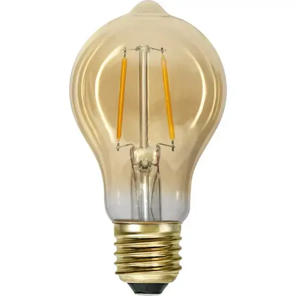 Dekoratīvā LED spuldze Star Trading E27 TA60 Plain Amber Photo 2