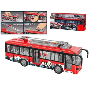 Toy bus with lights, sound and opening door Madej model 012865