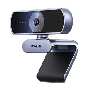 Webkamera UGREEN ar USB, FHD 2K 30FPS, divi trokšņu slāpējoši mikrofoni, privātuma aizvars