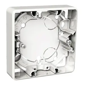 Монтажная коробка Schneider Electric WDE002751 для накладного монтажа 1-постовая 21мм белая