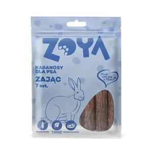 Лакомство для собак ZOYA Kabanos z zająca — kabanos из зайца, 7 шт, 200 г, гипоаллергенно, без сахара