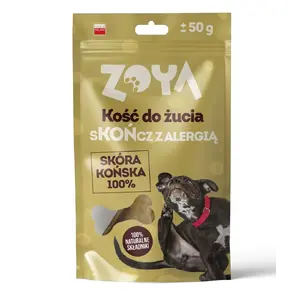 Лакомство для собак ZOYA кость гипоаллергенное — вкус лошадь, монопротеин, 55 г, саше