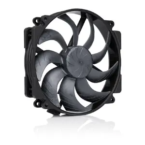 Case fan Noctua NF-A14x25r G2 PWM chromax.black 140 mm, 12 V, 1,250–1,500 RPM, 155.6 m³/h, SSO2 bearing