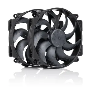 Case fan Noctua NF-A14x25r G2 PWM Sx2-PP chromax.black — 140×25 mm, 12 V, 1500 RPM, 155.6 m³/h, 2.56 mmH₂O