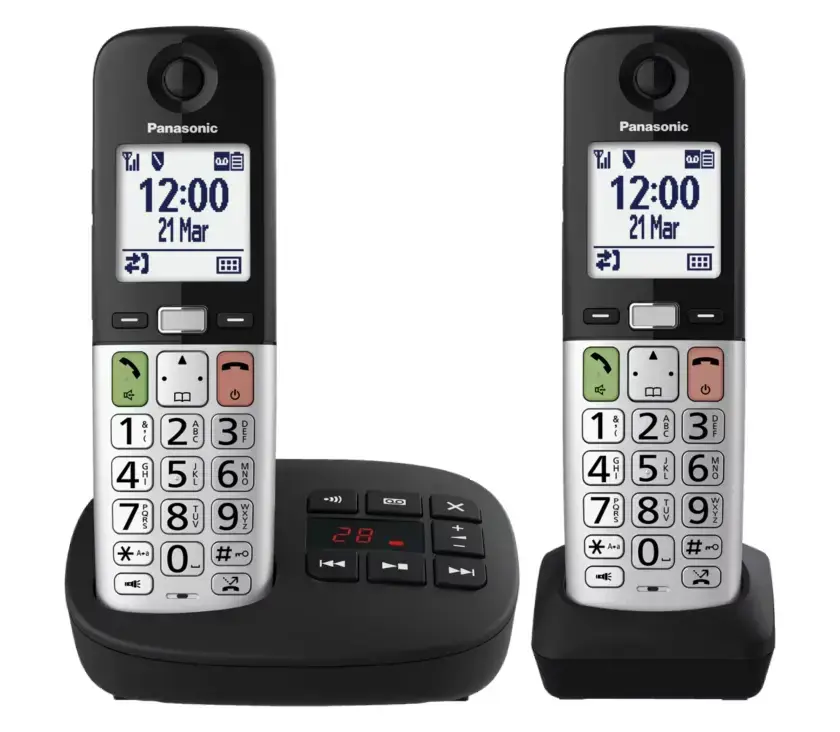 Panasonic KX-TGU432 DECT tālrunis ar 2 klausulēm Photo 2