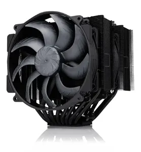 Air cooler Noctua NH-D15 G2 chromax.black — dual-tower CPU cooler, 2x140 mm PWM fans, 12 V, 155.6 m³/h, 1500 RPM, compatible Intel 1150/1151/1155/1156/1200
